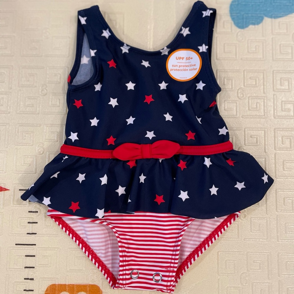 NWO-Super Cute! Baby Girls’ Polka Dot One Piece Swimsuit!!